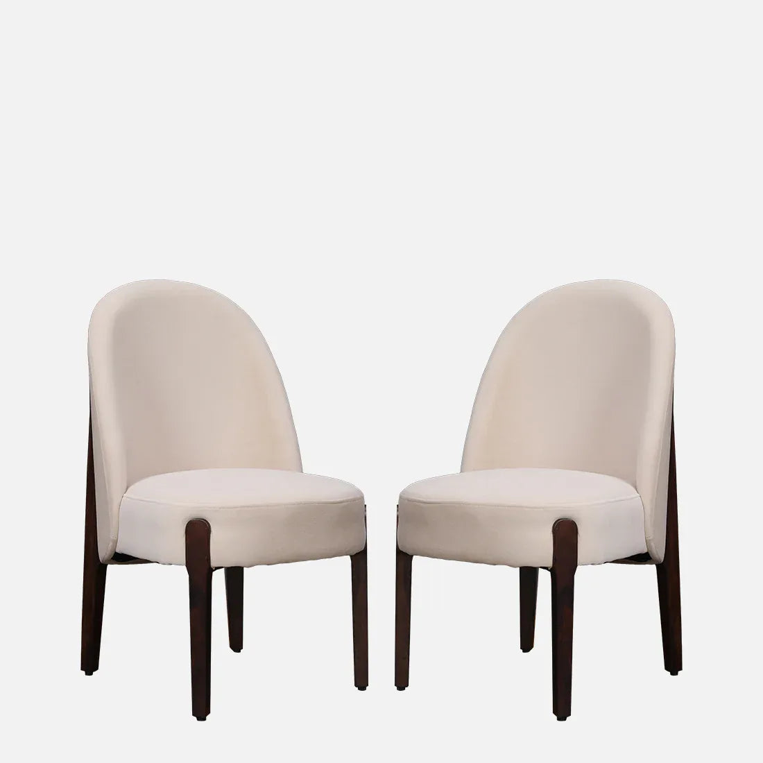 Cressida Solidwood Dining Chair Set Of 2 in Walnut Colour - HomeTown