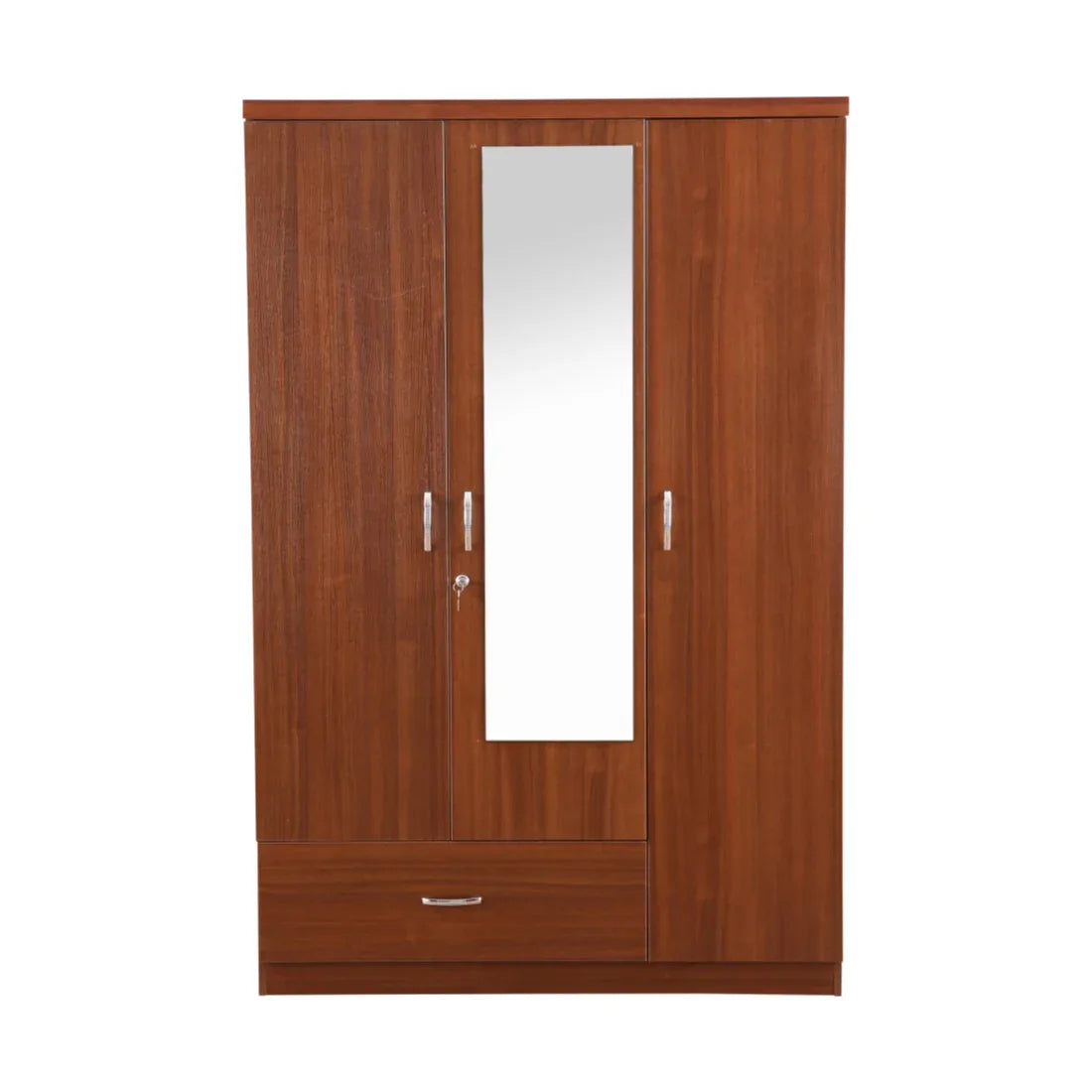 Ultima 3 door wardrobe in Walnut Finish - HomeTown