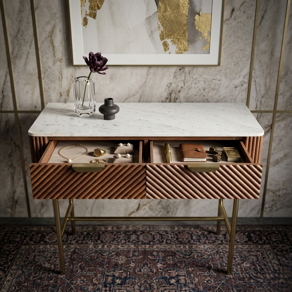 ARISTOTLE SOLIDWOOD CONSOLE TABLE