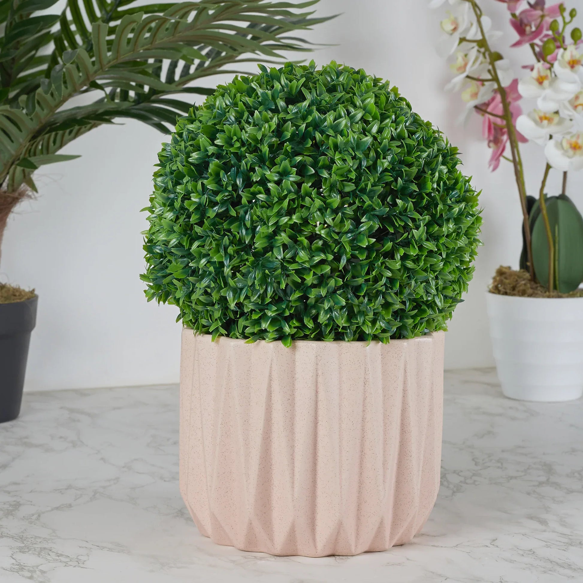 Ilana Artificial Grass Decorative Ball Dia 28Cm in Green Colour - HomeTown