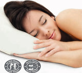 Serenity Cervical Support Memory Foam Pillow in White Grey Colour
