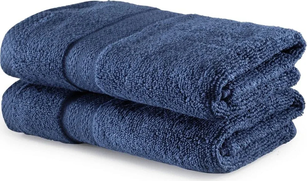 Paradiso Cotton Set Of 2 Hand Towel 40X60 Cm 500 Gsm in Navy Colour - HomeTown