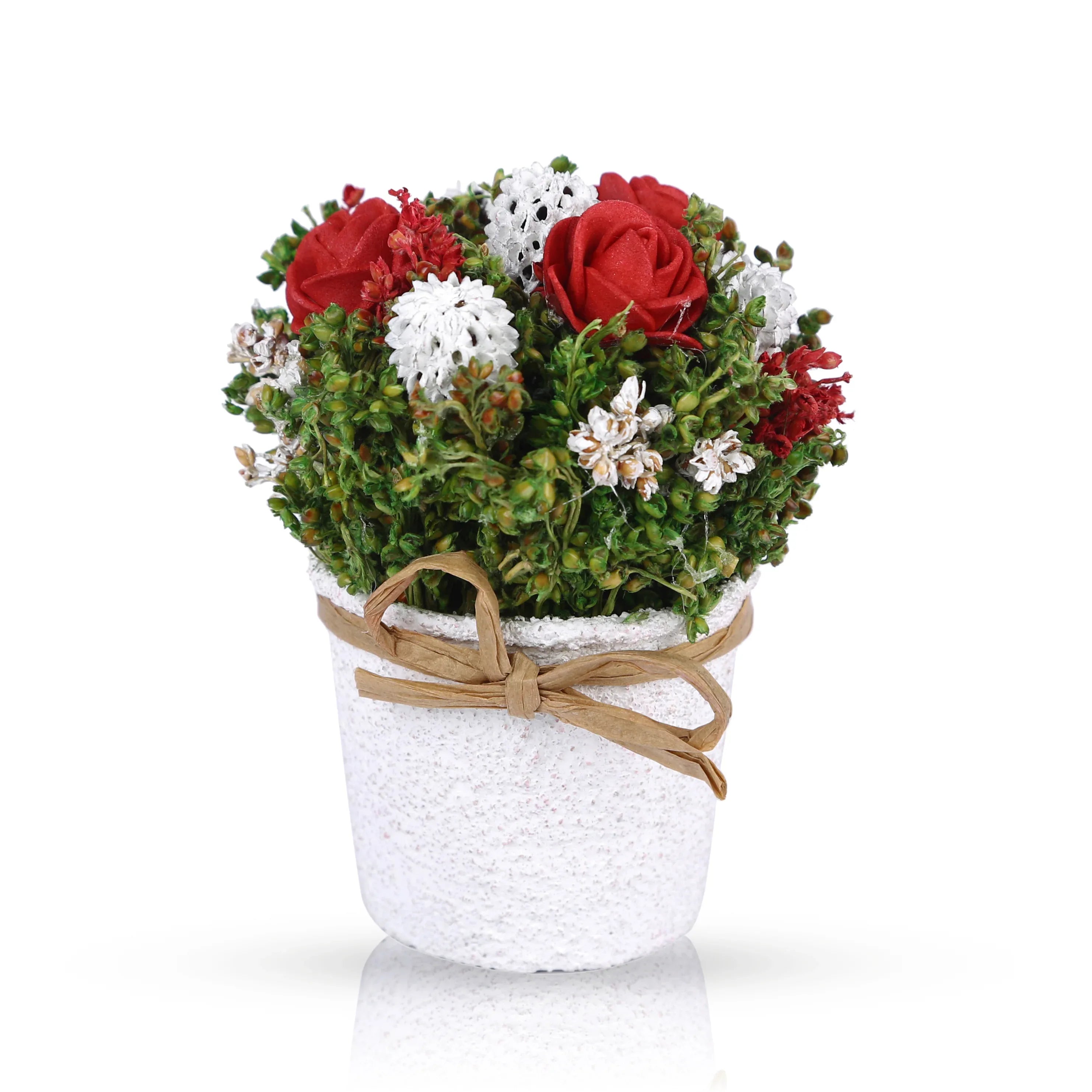 Aura Natural And Dried Flower Floral Arrangements in Red Colour - HomeTown