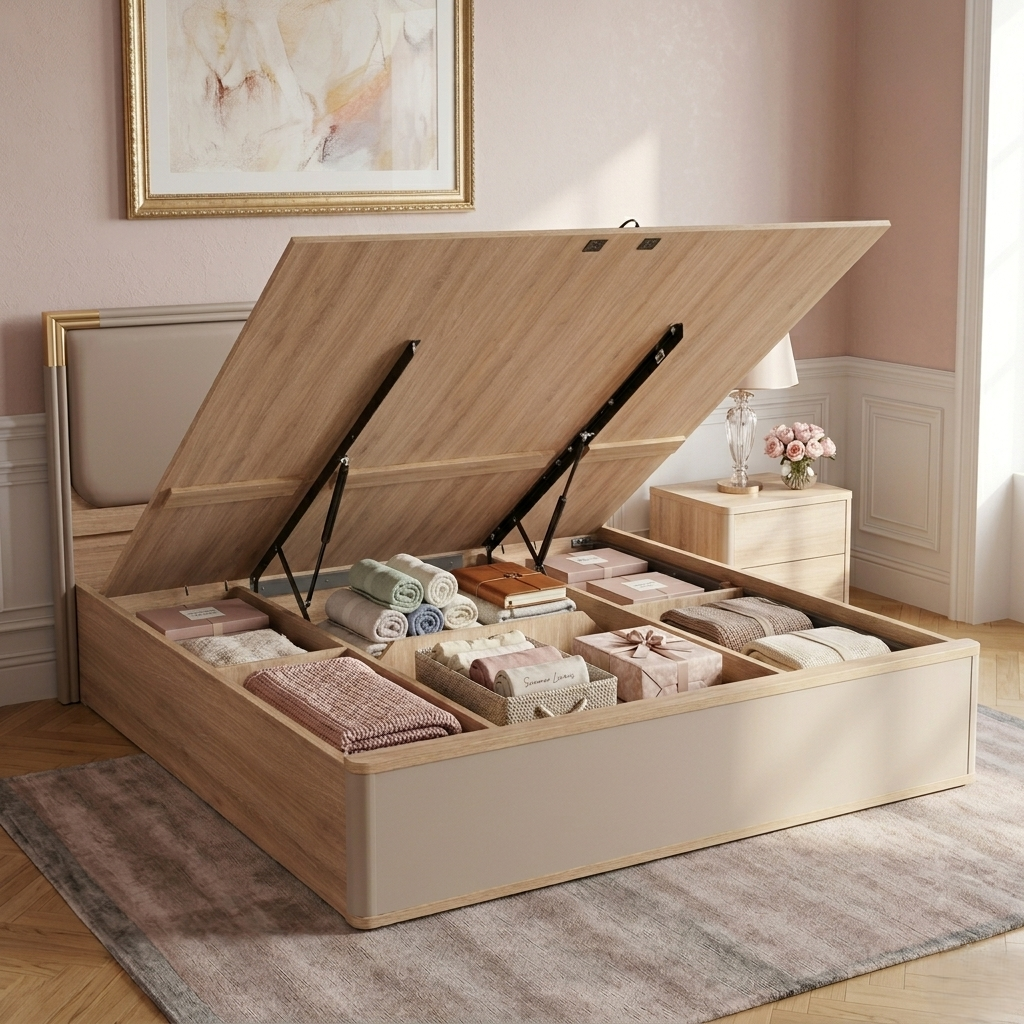 ASA NX QUEEN BED WITH HYDRAULIC STRGE