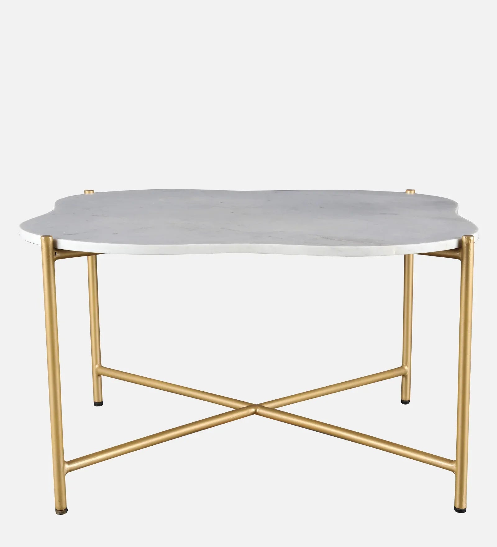 Clara Marble Top Center Table in White Colour - HomeTown