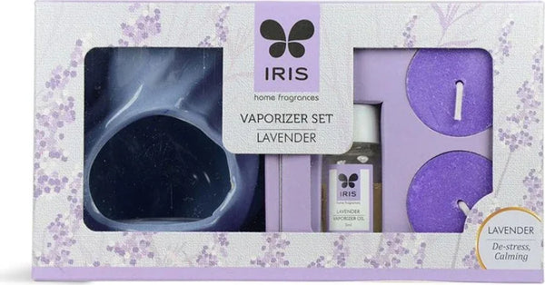 Vapourizer Set Ceramic 5Ml With 2 Tealights in Lavender Colour dimensions