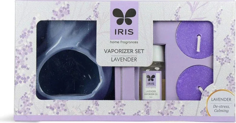 Vapourizer Set Ceramic 5Ml With 2 Tealights in Lavender Colour - HomeTown