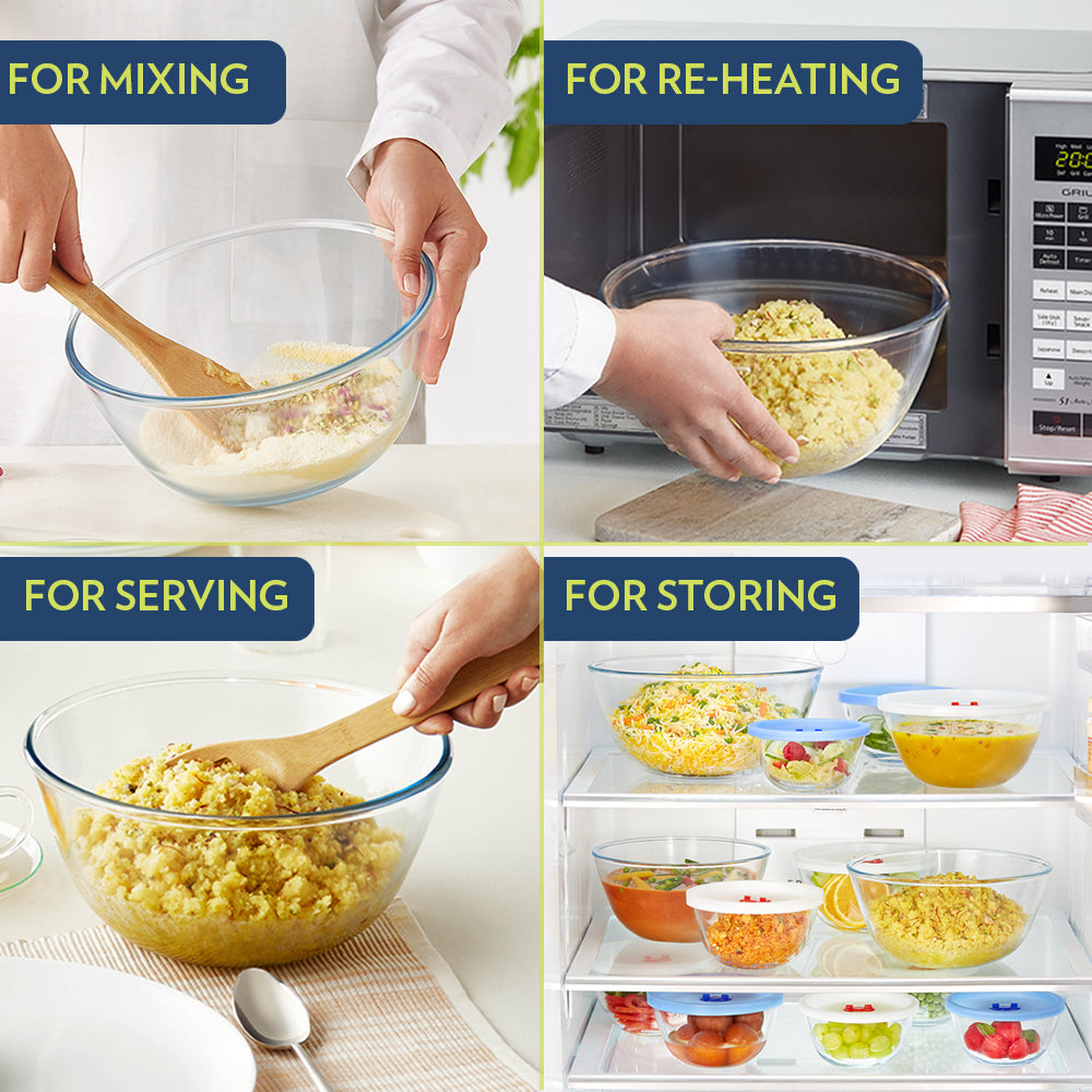 BOROSIL ROUND MIXING BOWL 2.5L