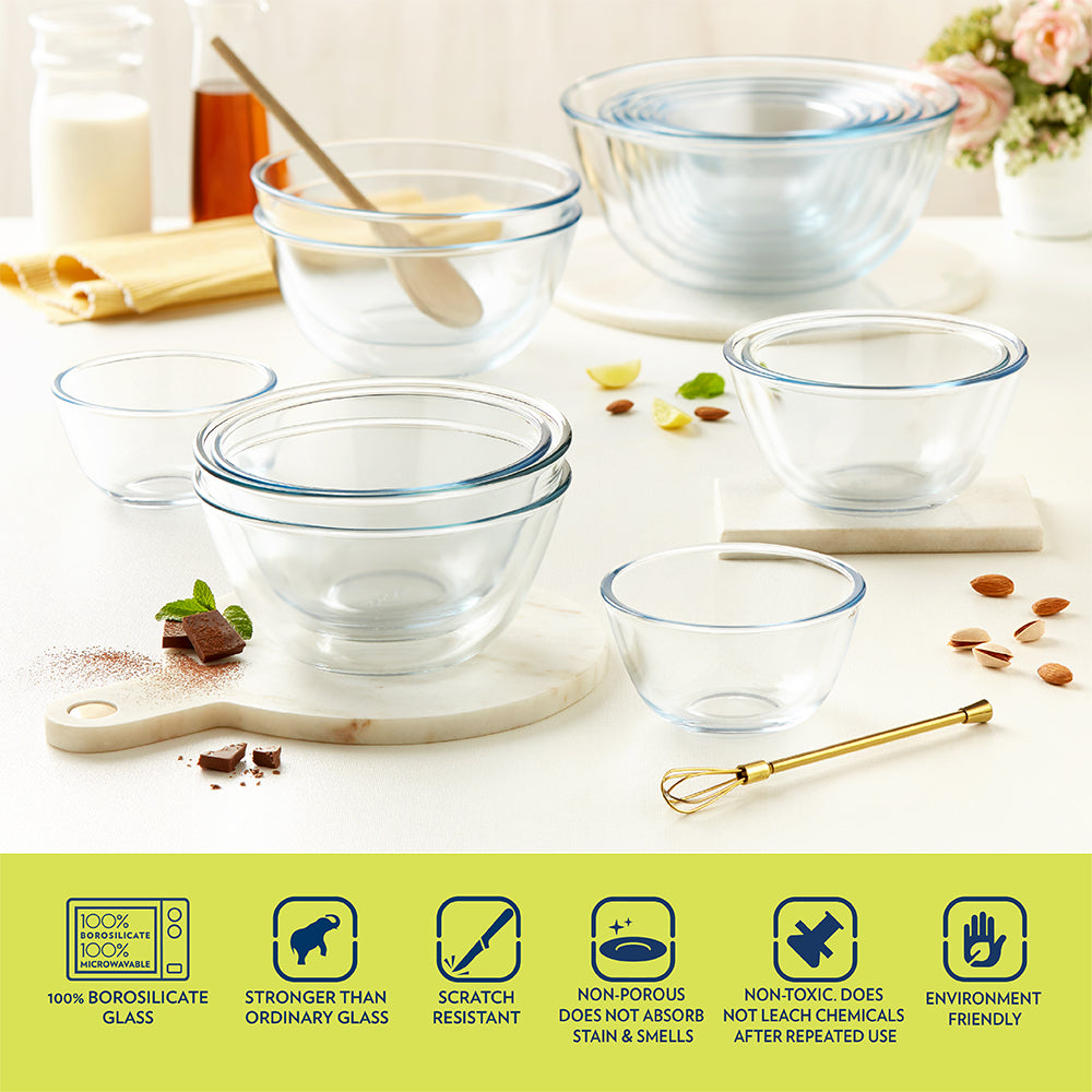 Borosil Round Mixing Bowl 2500 ml