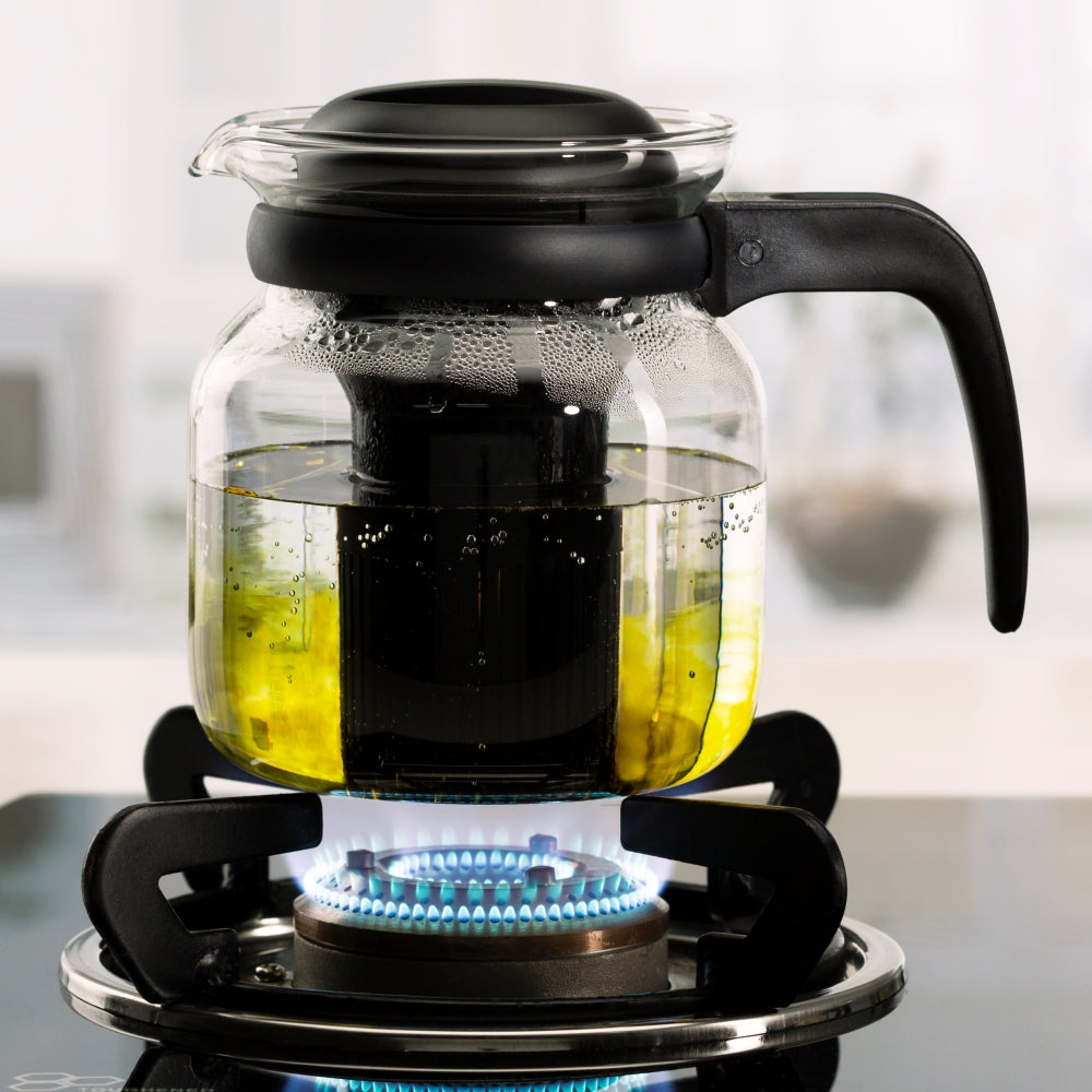 Borosil Carafe Strainer in Lid Black 1 Litre