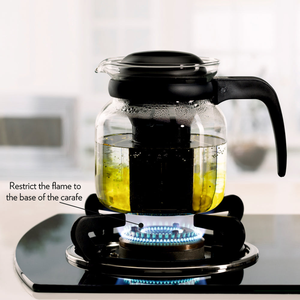 Borosil Carafe Strainer in Lid Black 1 Litre
