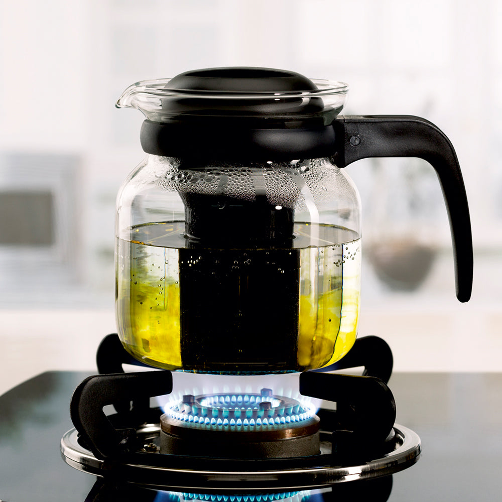 Borosil Carafe Strainer in Lid Black 1 Litre