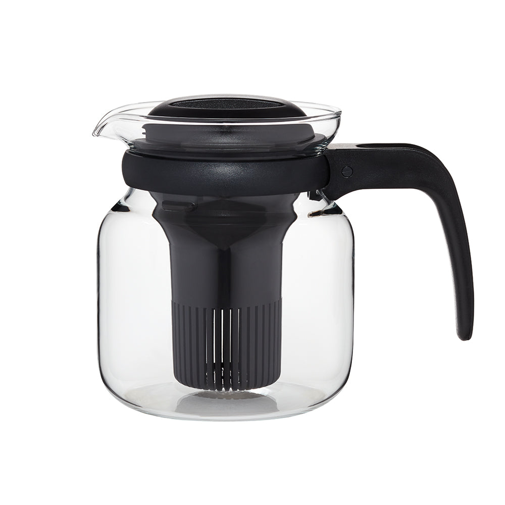 BOROSIL CARAFE  STRAINER IN LID BLACK 1 LITRE
