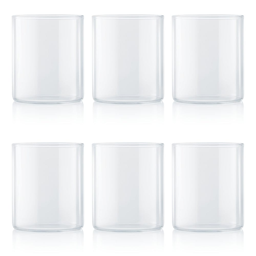 BOROSIL VISION GLASS SQUAT 295ML  6PCS SET