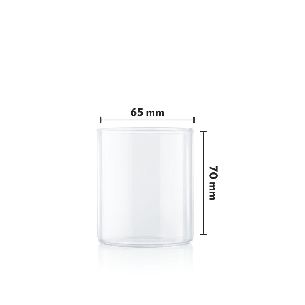 BOROSIL VISION GLASS SQUAT 295ML  6PCS SET