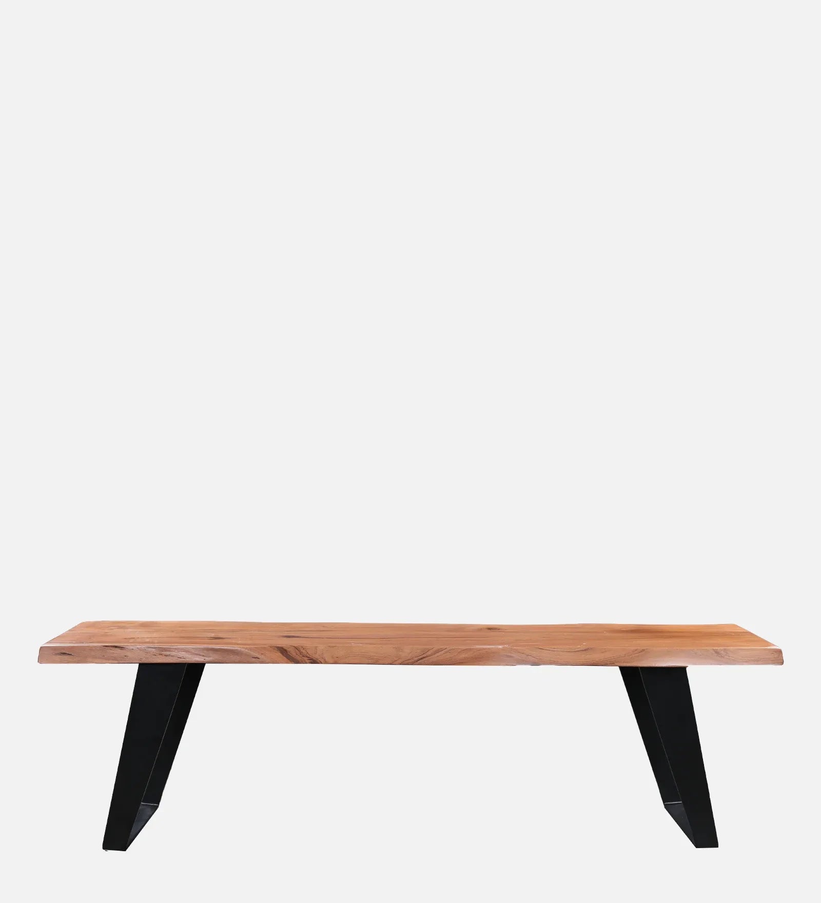 Arduous Acacia Wood Six Seater Dining Set With Bench in Natural Colour - HomeTown