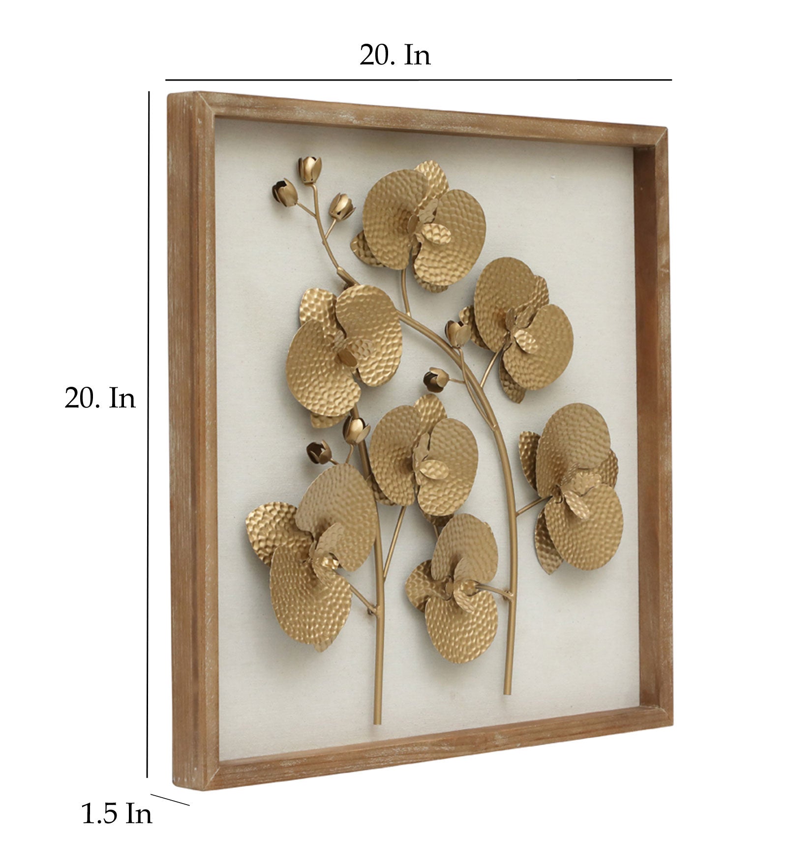 Vedas W-Golden Poppy Flower Wall Decor