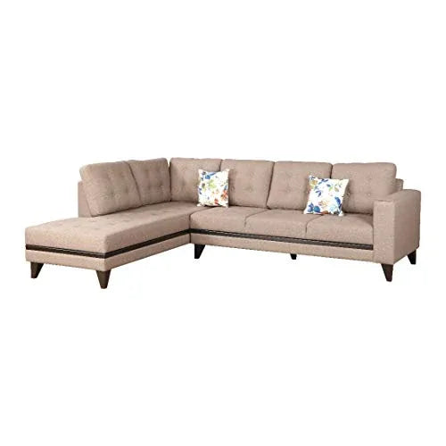 Garcia Fabric 5 Seater Sofa with Right Hand Side Lounger - HomeTown