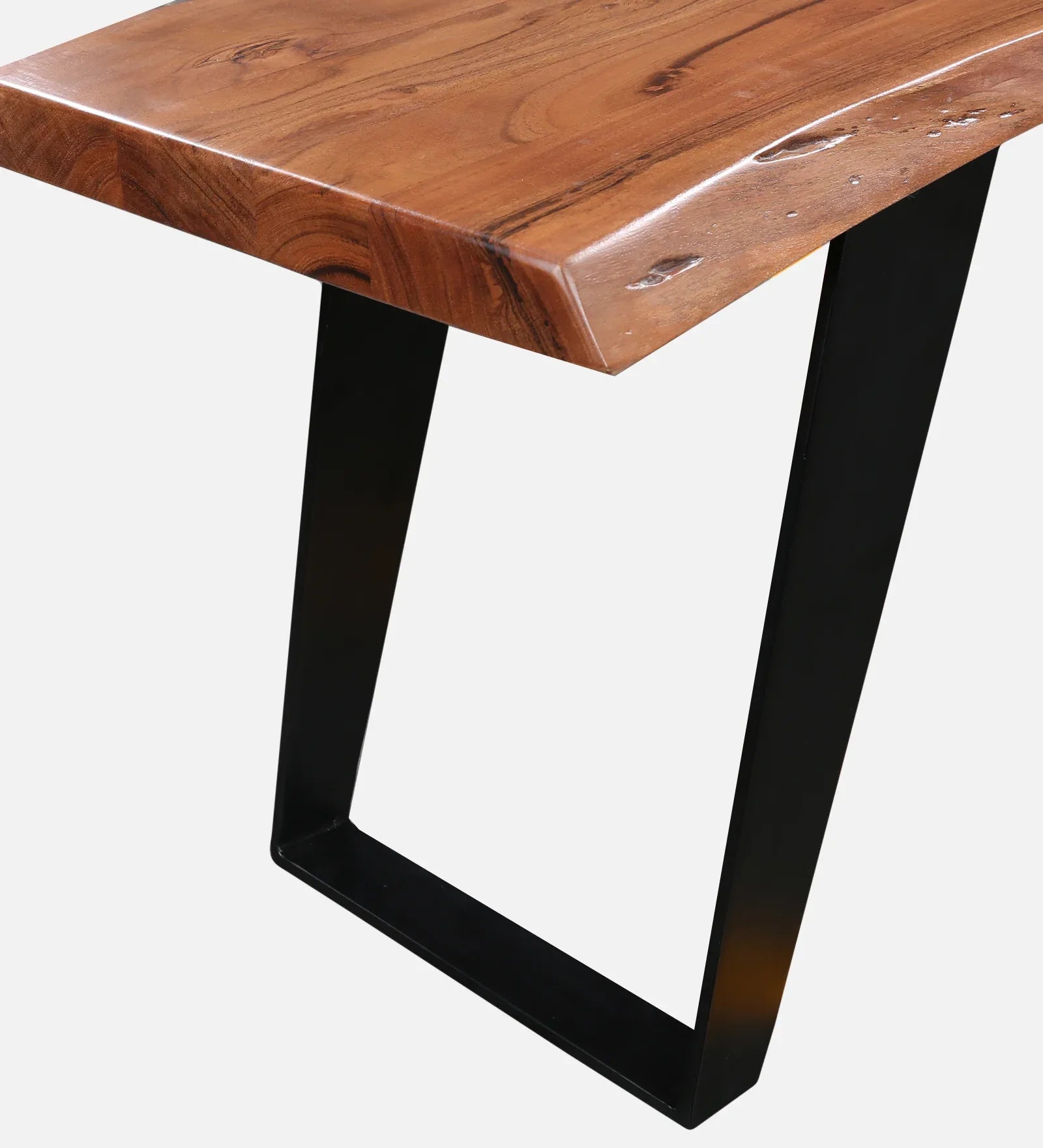 Arduous Acacia Wood Six Seater Dining Set With Bench in Natural Colour - HomeTown