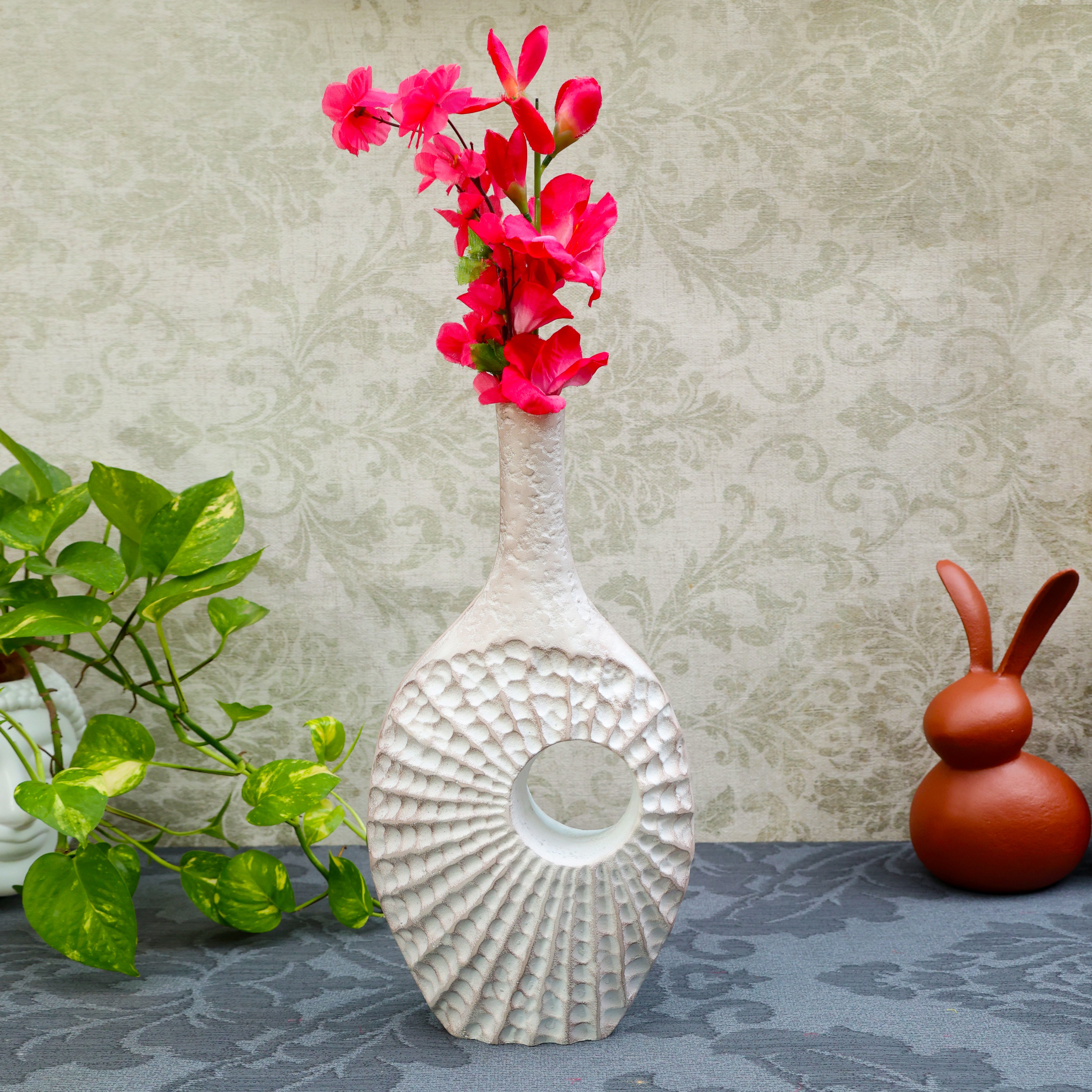 Seashell Serenity Vase - Dirty Pink Large