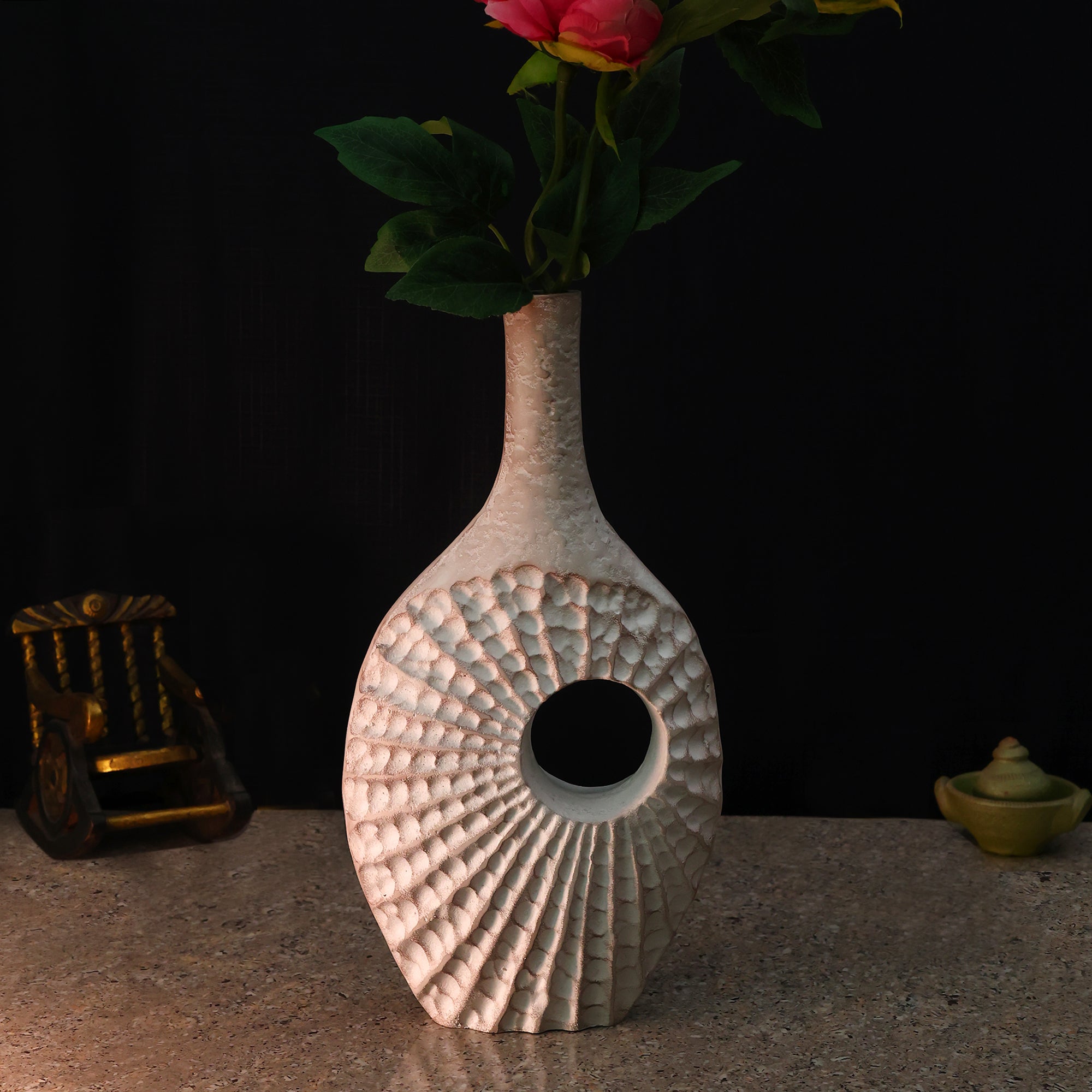 Seashell Serenity Vase - Dirty Pink Large