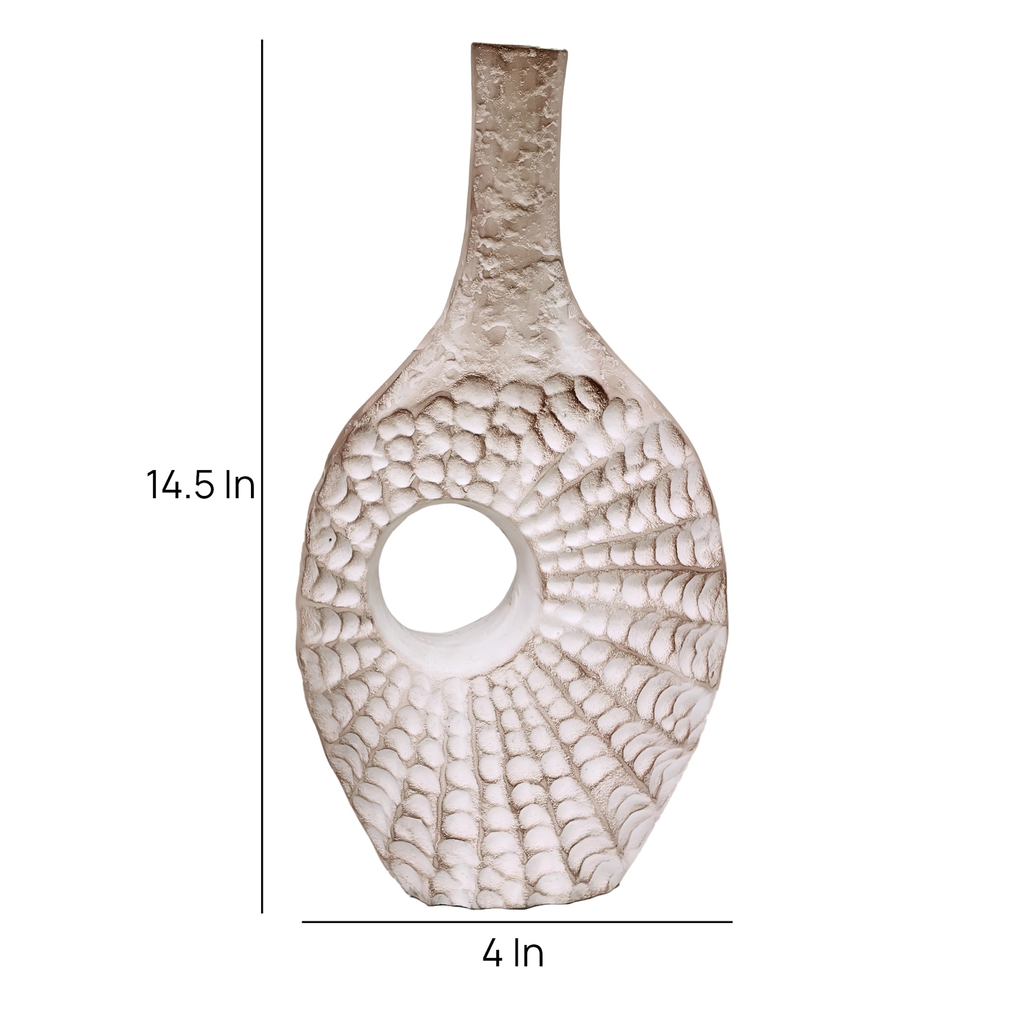 Seashell Serenity Vase - Dirty Pink Large