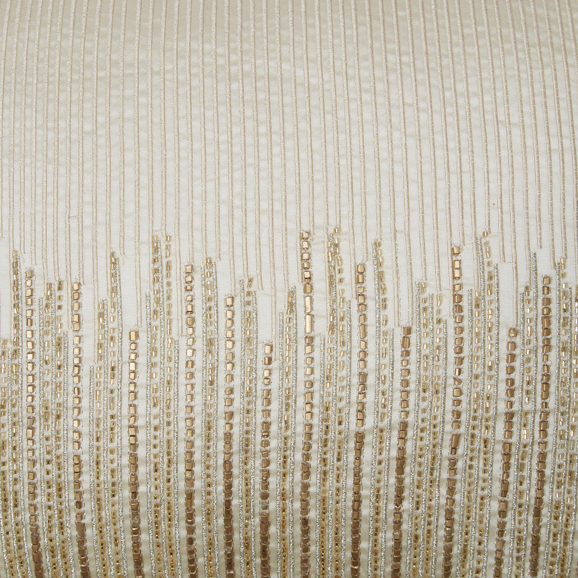 Modern Chic Polyester Cushion Cover 30x50 cm in Beige Colour - HomeTown