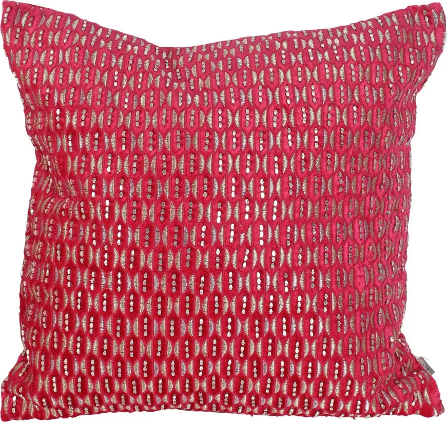 Folklore Cushion Cover 16X16 CM in Fushia Colour by Living Essence - HomeTown