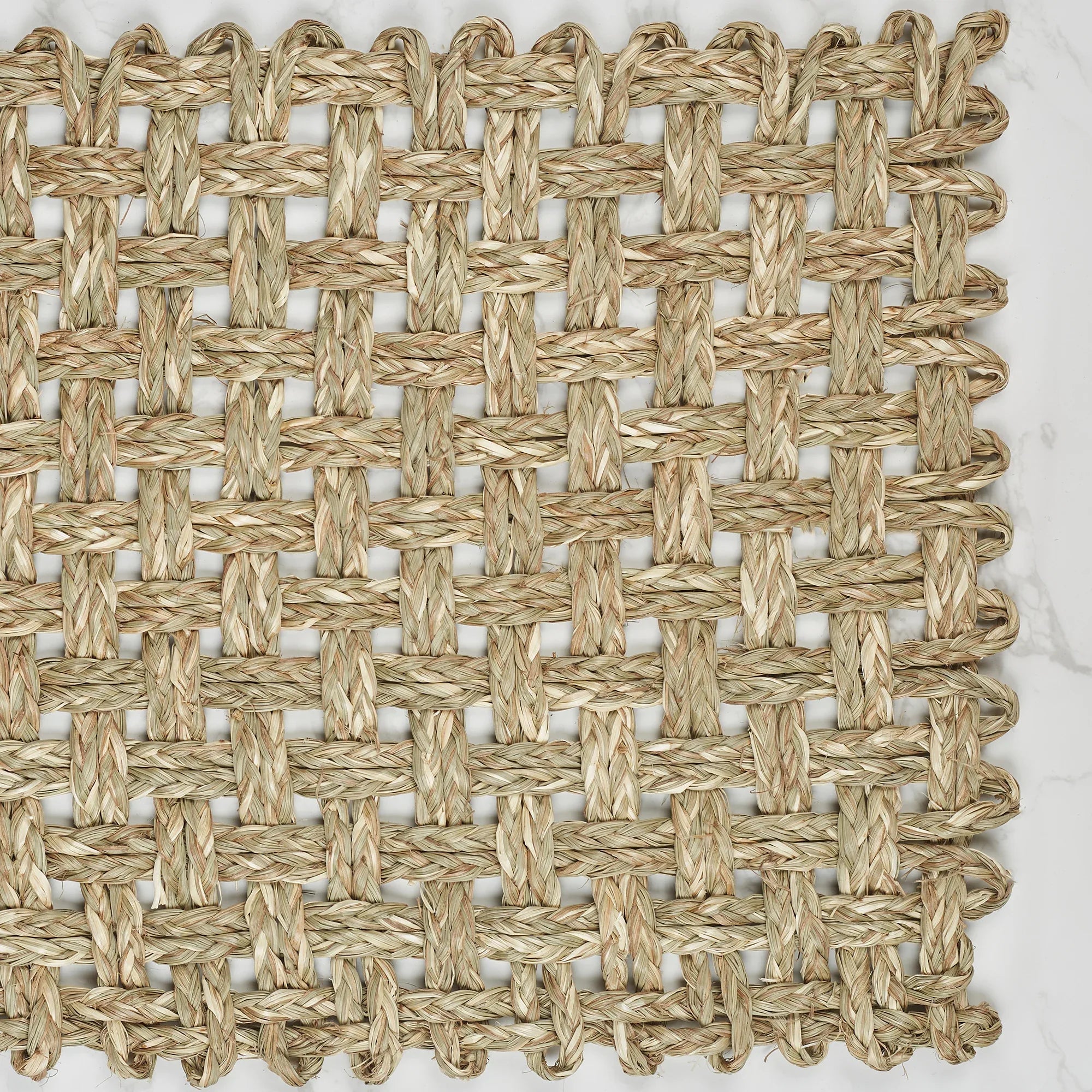 Ebony Handmade Seagrass Placemat 30x45 Cm in Natural Colour - HomeTown