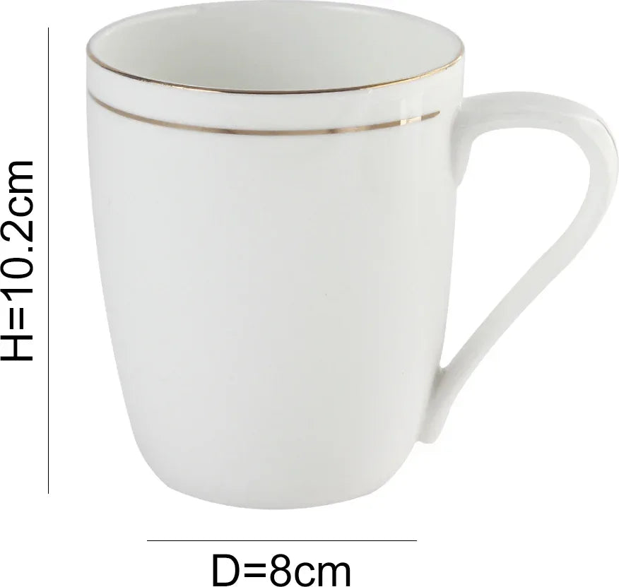 Avril Bone China Coffee Mug 310 Ml in White Colour - HomeTown