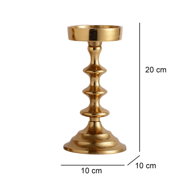 De Massion Ebon Whisper Gold Candle Holders dimensions