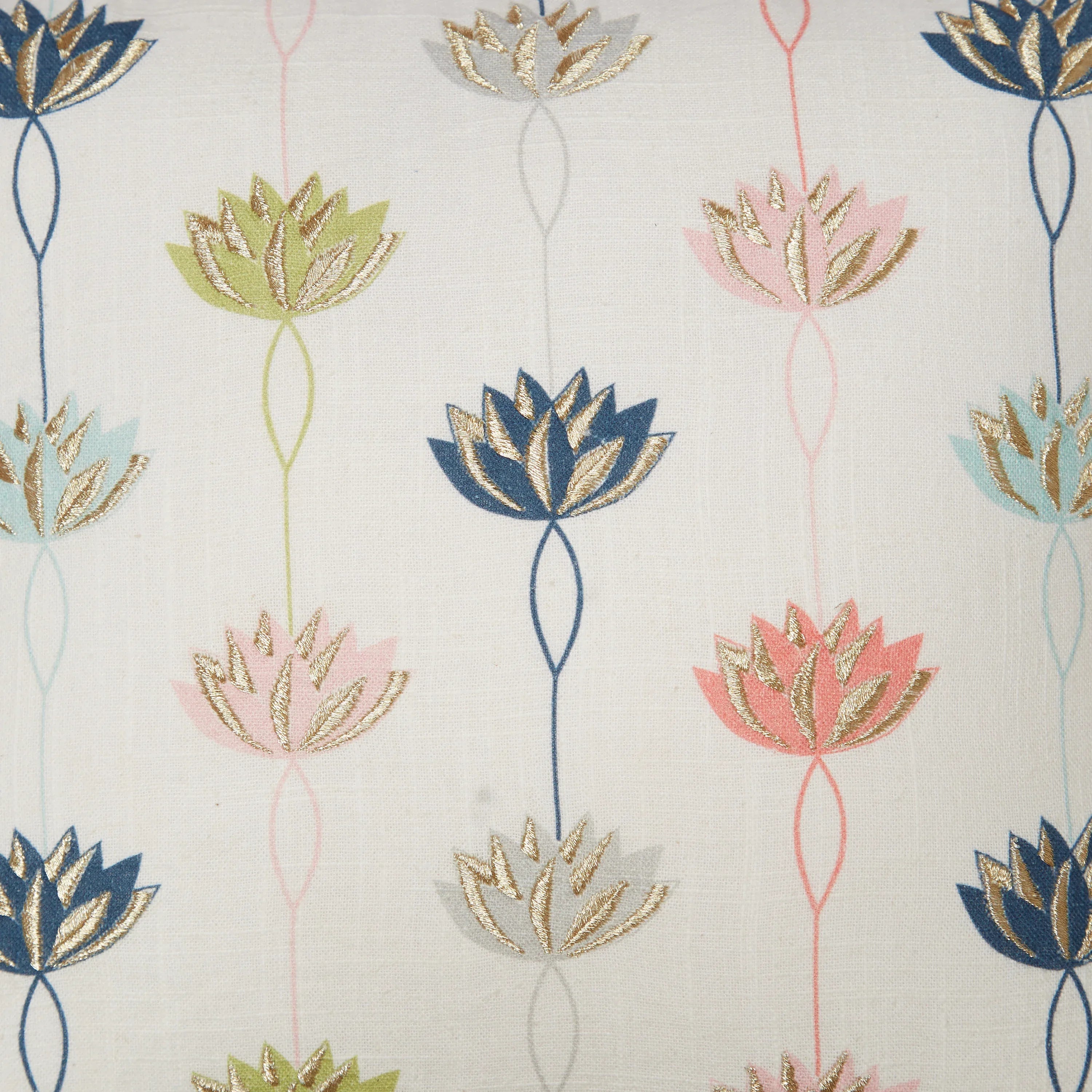 Nelumbra Cotton Cushion Cover 40x40 cm in Multi Colour - HomeTown