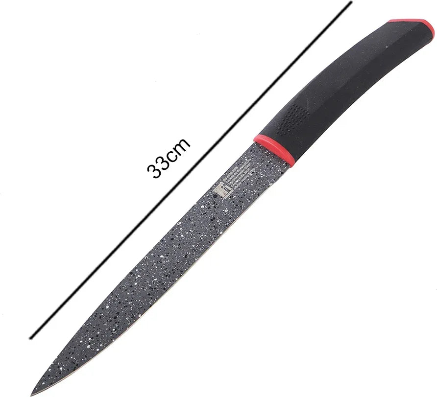 Bergner Steel Carving Knife Marble in Silver Colour