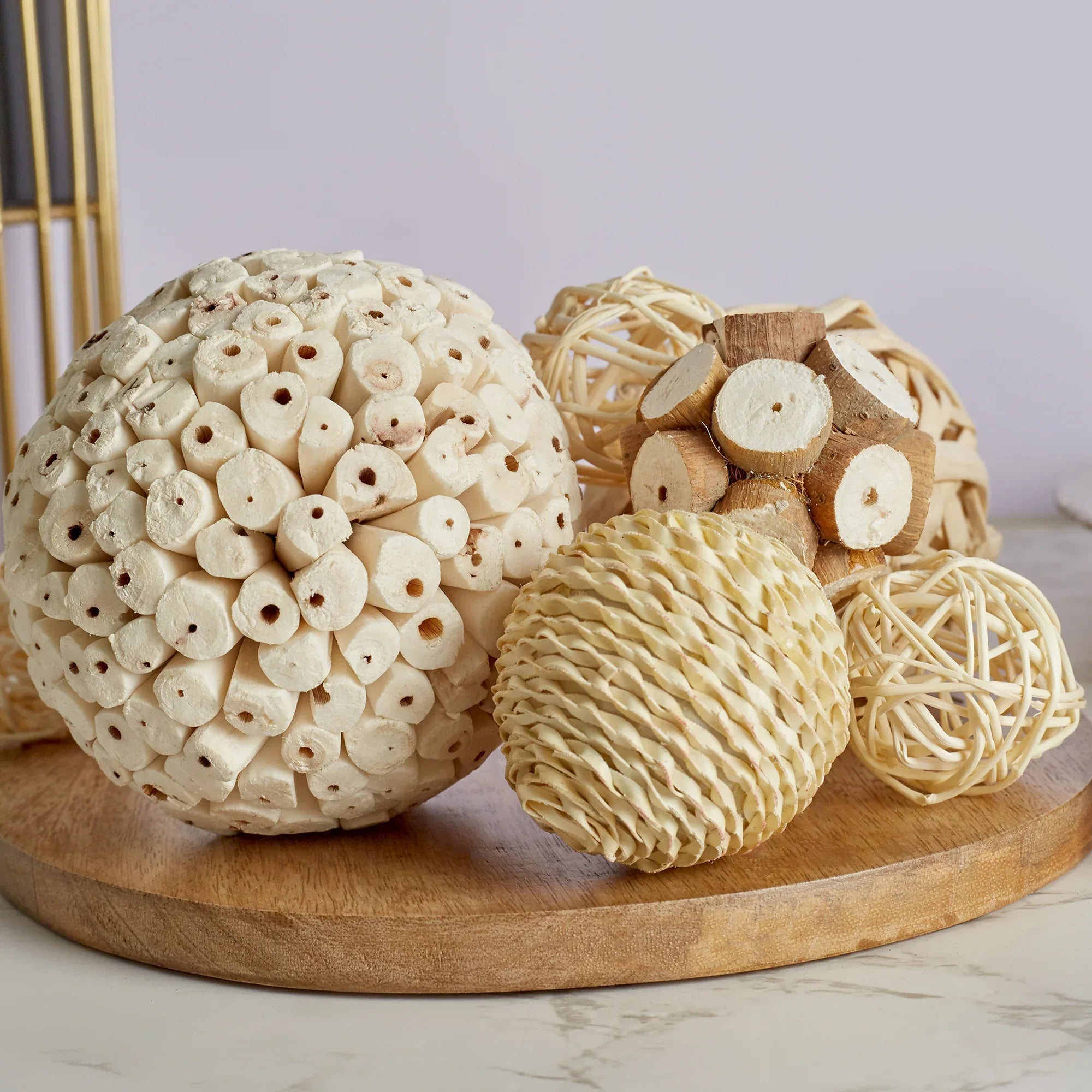 Fleur Natural Dried Filler Pouch 15 Cm in Brown Colour - HomeTown