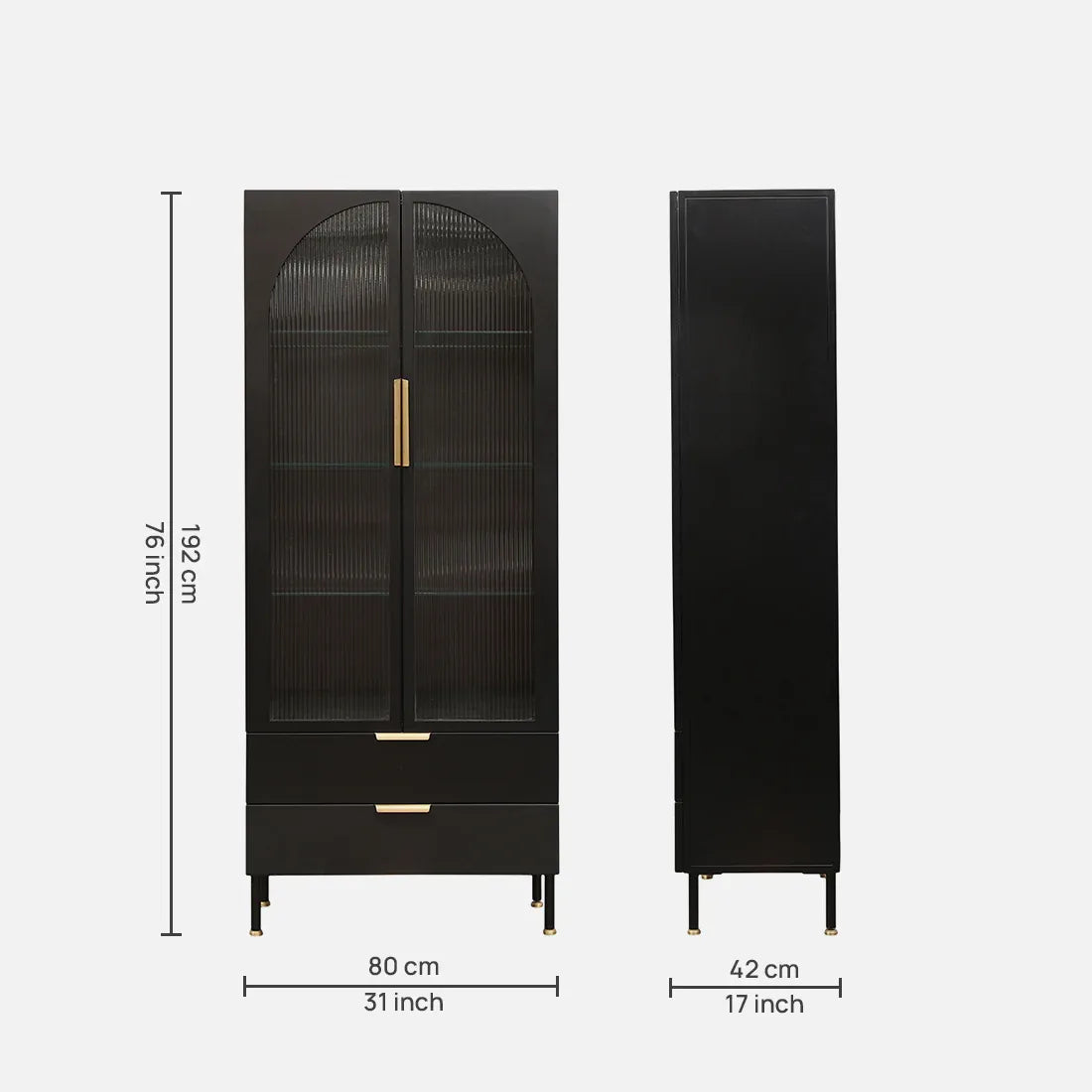 Bracken Multipurpose Cabinet in Black Colour - HomeTown