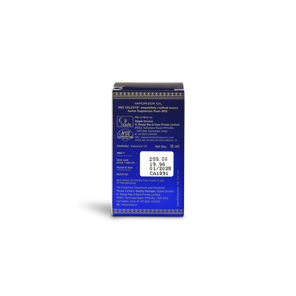 Iris Celeste Vaporizer Oil 15ml Lavender Frost - Essential Oil Vaporizer Refill
