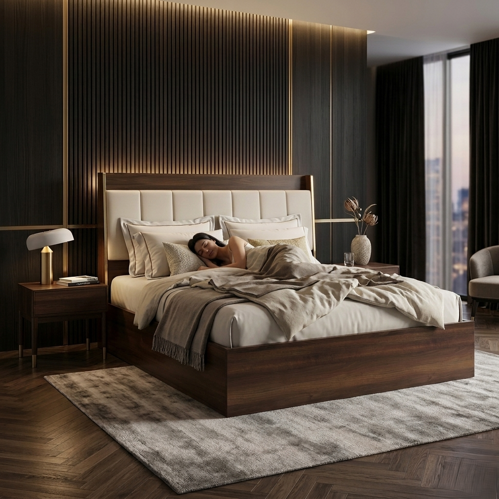 Nova King Bed Hydrlc Strg with HB Strg