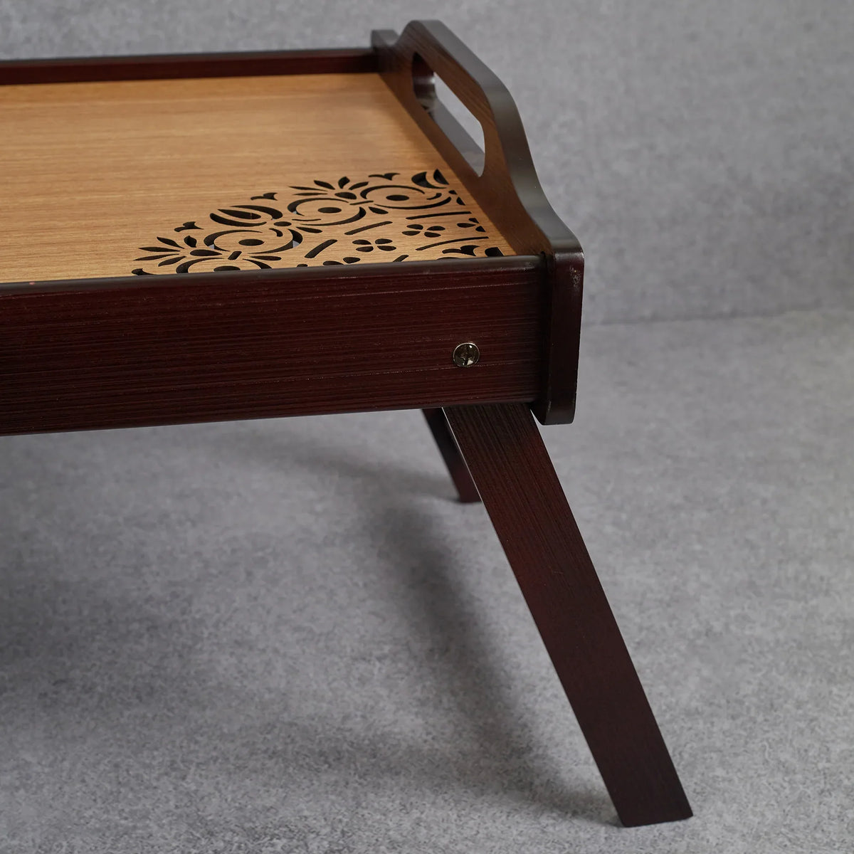 Reversible Dark Wenge Engineered Wood Bed Tray in Multi Colour - HomeTown