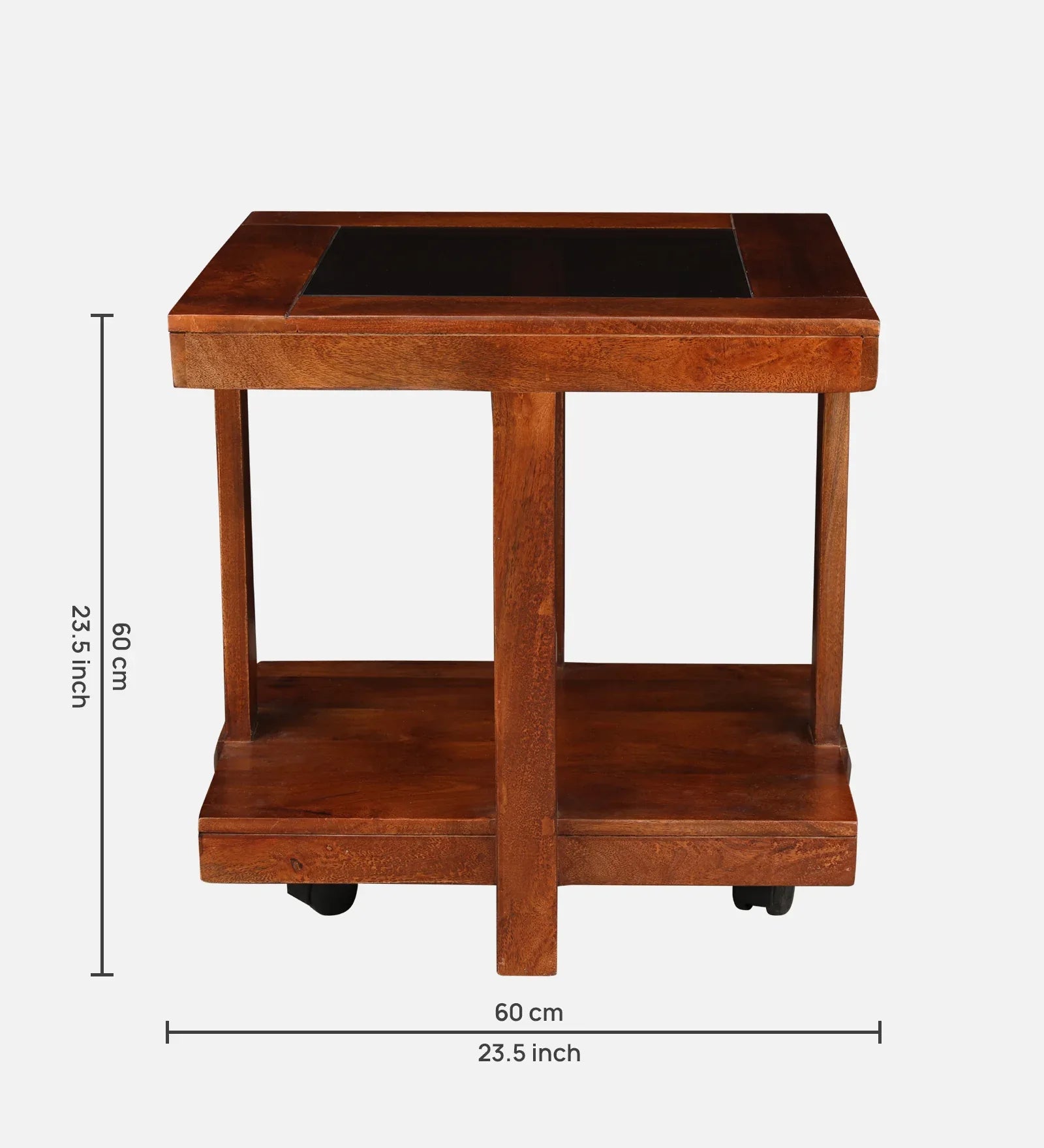 Joss Solid Wood Side Table in Walnut Colour - HomeTown