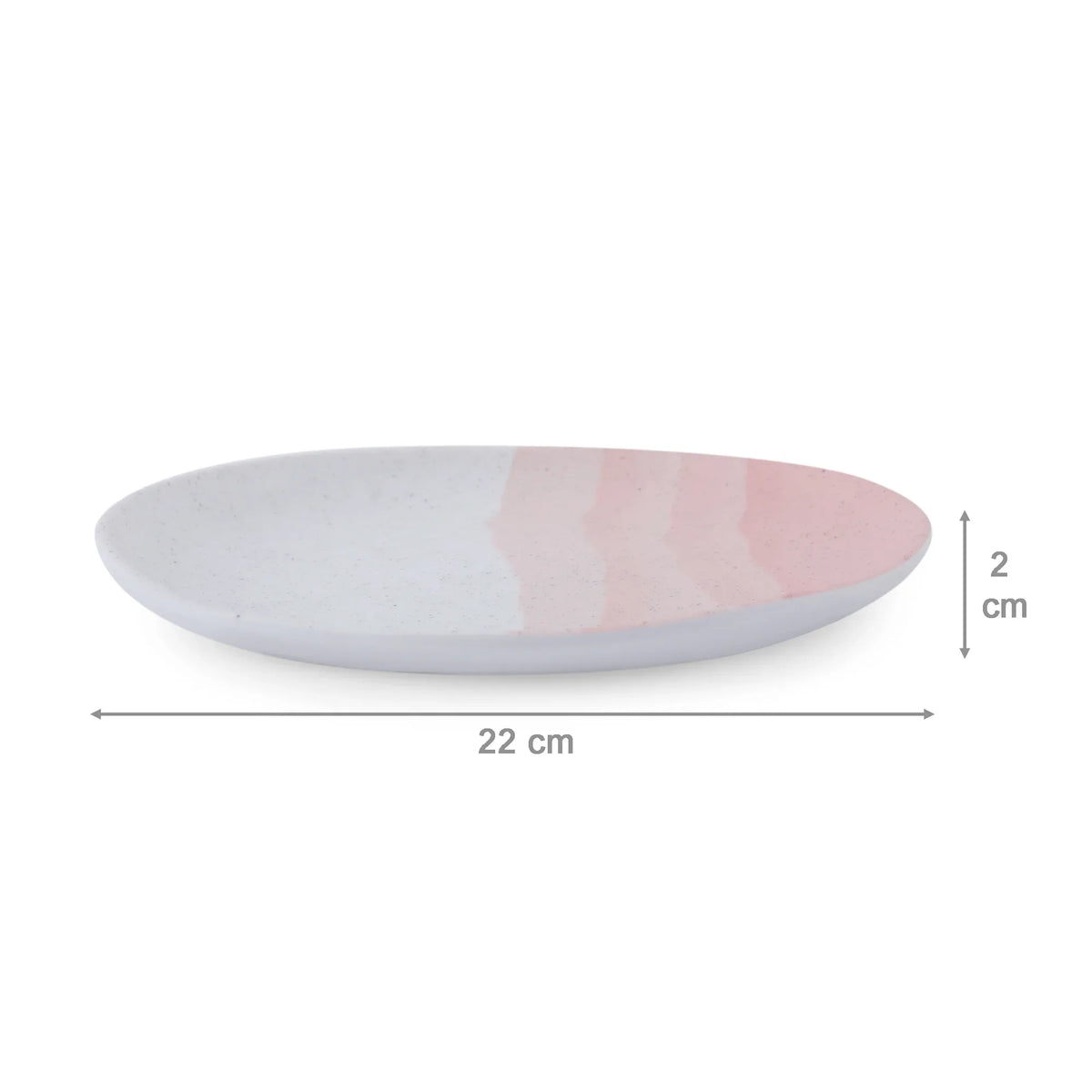 Emilia Melamine Speckles Small Plate in Pink Colour - HomeTown