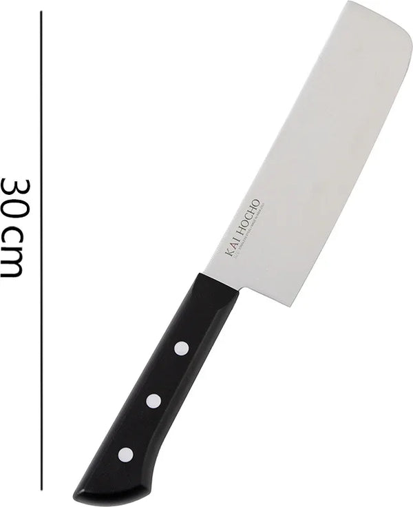 Hocho Nakiri Stainless steel Premium Knife in Black Colour dimensions