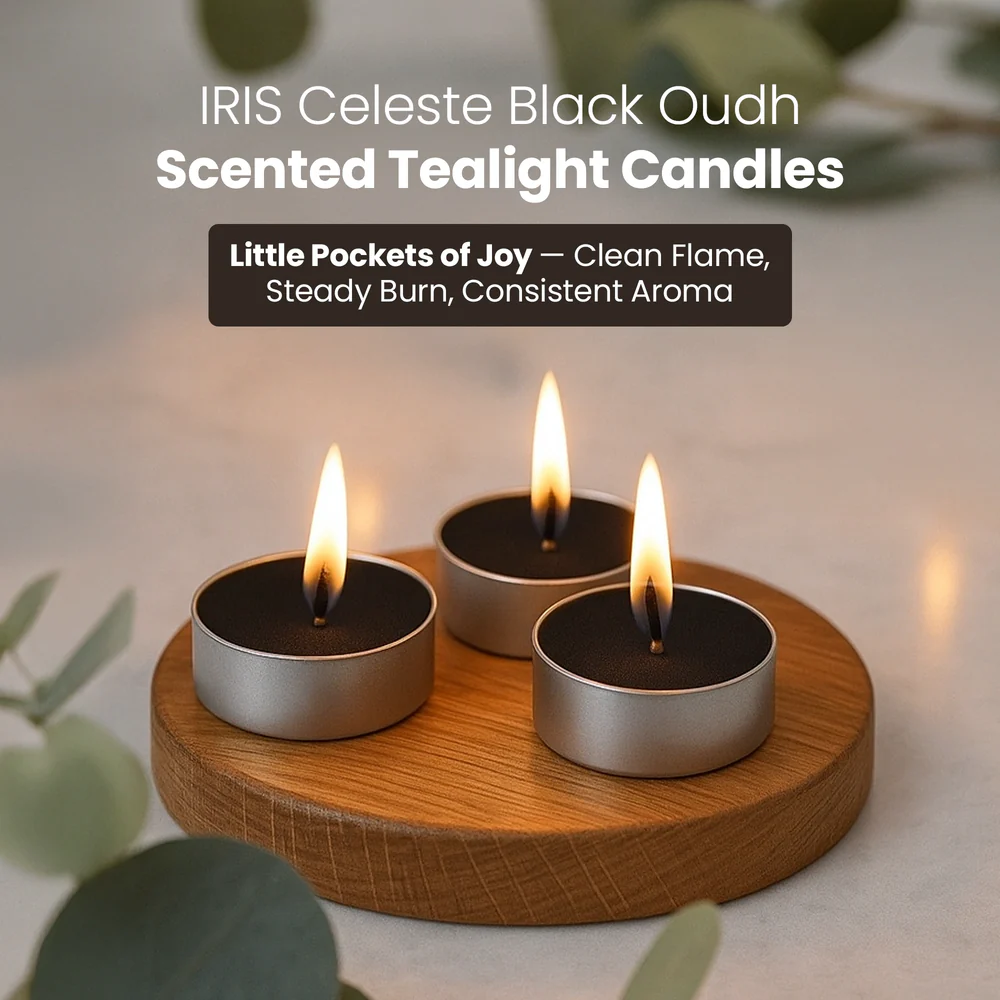 IRIS CELESTE FRGRNC TEALIGHT ICAC09015BO