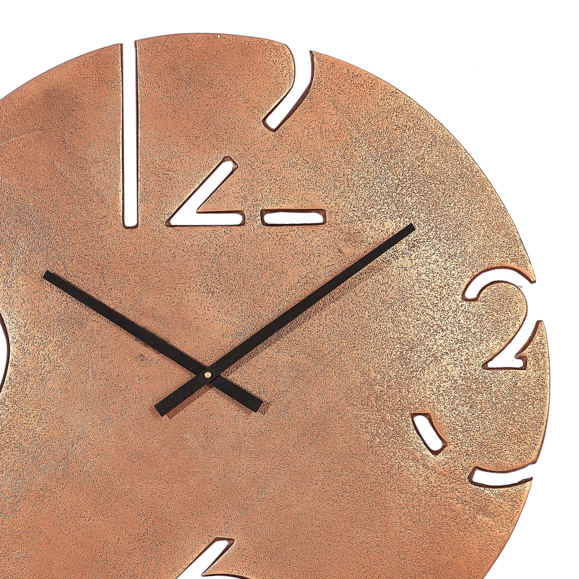 Magna Metal Clocks 56 Cm in Copper Colour - HomeTown