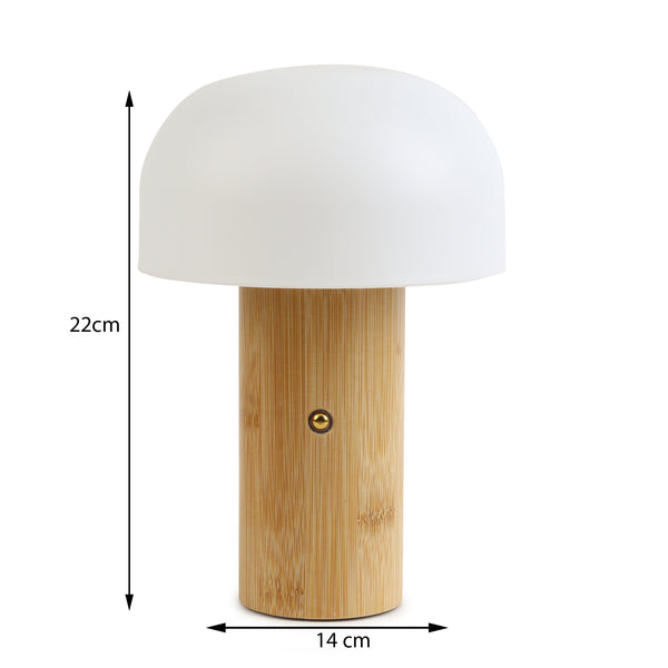 De Massion Mush Wood Lamp dimensions