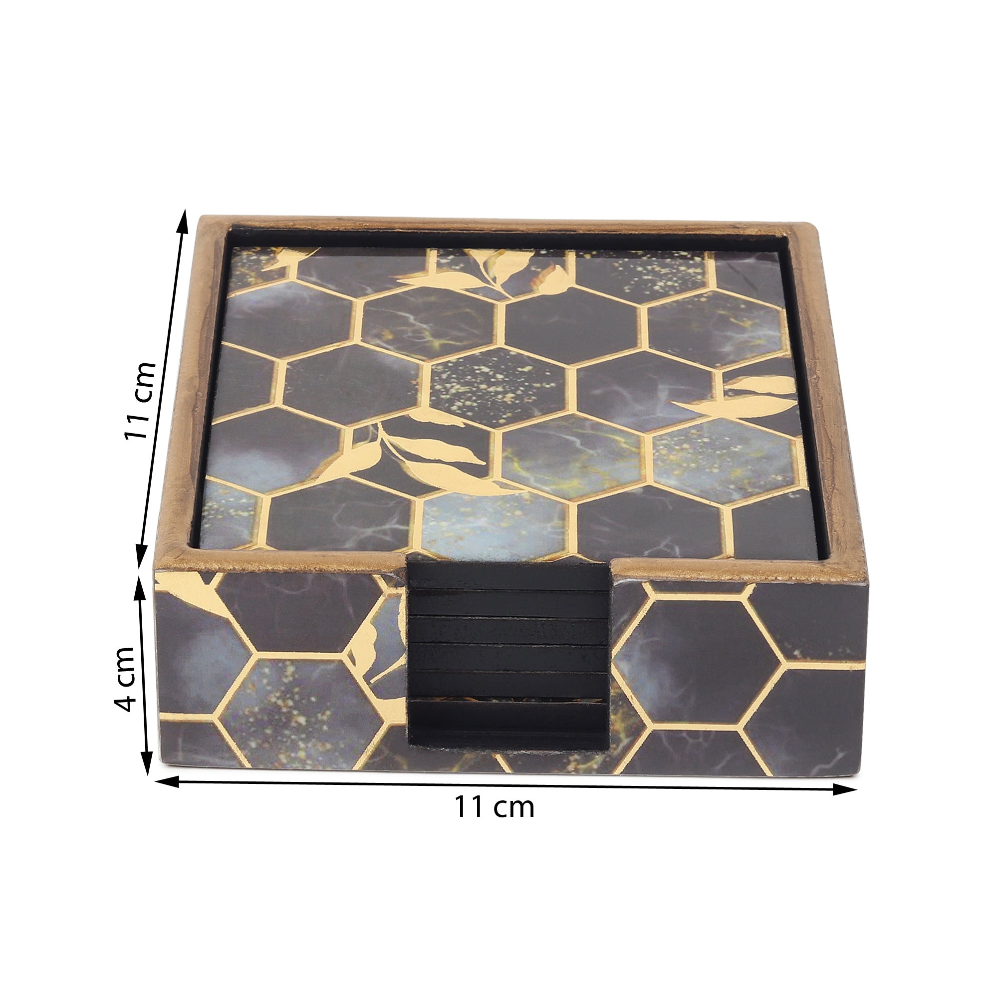 Gilded Hive Coaster Set of 6