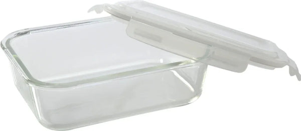 Borosil Rect Container With Lid- 370 Ml dimensions