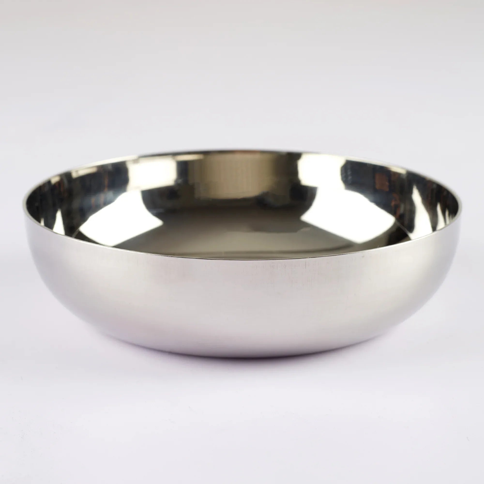 Glisto Stainless Steel Pudding/Dessert Bowl Set of 4 in Silver Colour - HomeTown