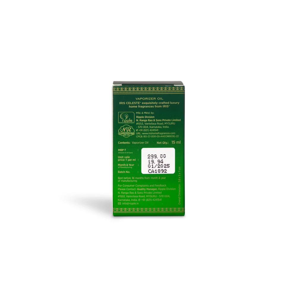 Iris Celeste Vaporizer Oil 15ml in Light Rose - Essential Oil Vaporizer Refill