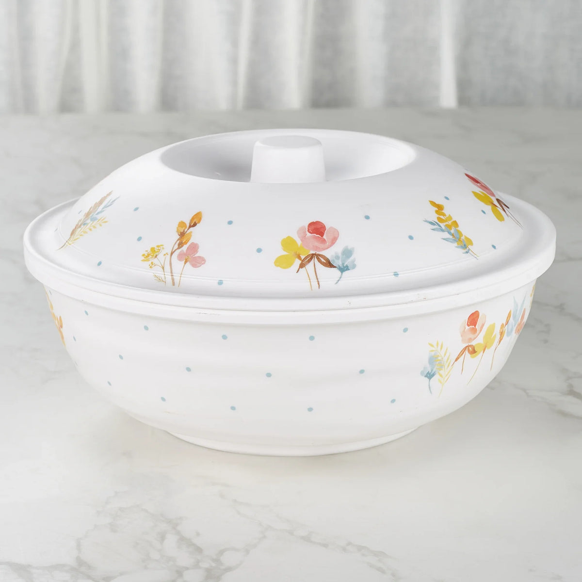 Gypsy Melamine Serving Bowl with Lid in Multi Colour - HomeTown