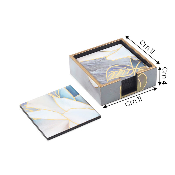 De Massion Azure Whisper Coaster Set of 6 dimensions